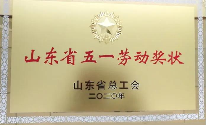 祝贺宝龙达集团荣获山东省五一劳动奖状